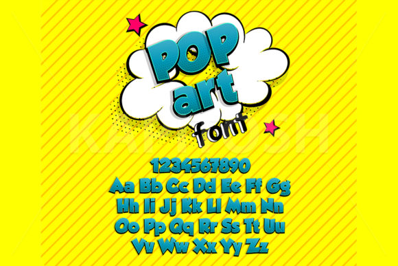 Download Blue Lowercase and Uppercase Comic Font - Uppercase Collection