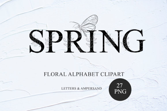Download Floral Alphabet Clipart Uppercase Letter - Uppercase Collection