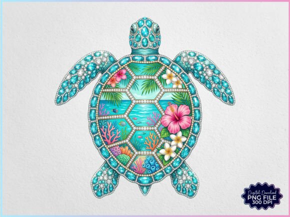 Download Rhinestone Sea Turtle Summer Beach PNG - Beach Collection